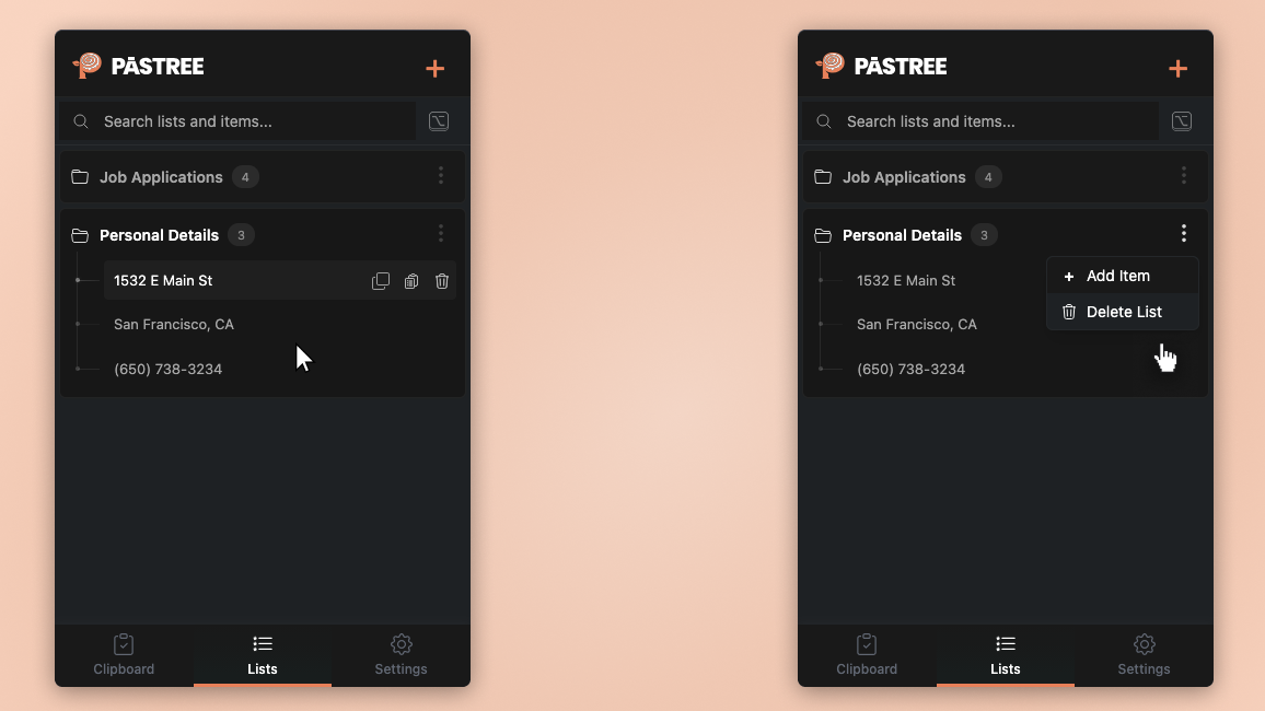 Custom Lists for Context Organization - Figure 2